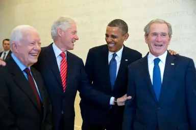 Former US Presidents Laughing