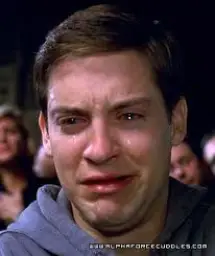 crying spiderman