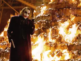 joker money burn