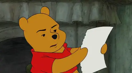 Pooh Reading