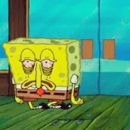 tired spongebob