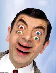 mr bean double vision