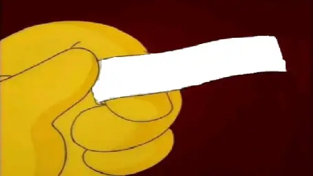 blank fortune cookie simpsons