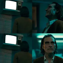 Joker Looks At TV