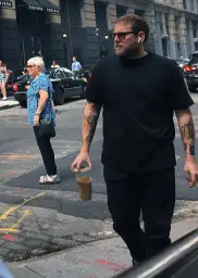 Jonah Hill Dropping Coffee