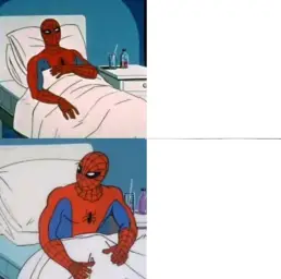 Spiderman in the hospital