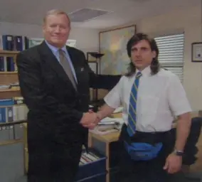 Young Michael Scott Shaking Ed Trucks Hand